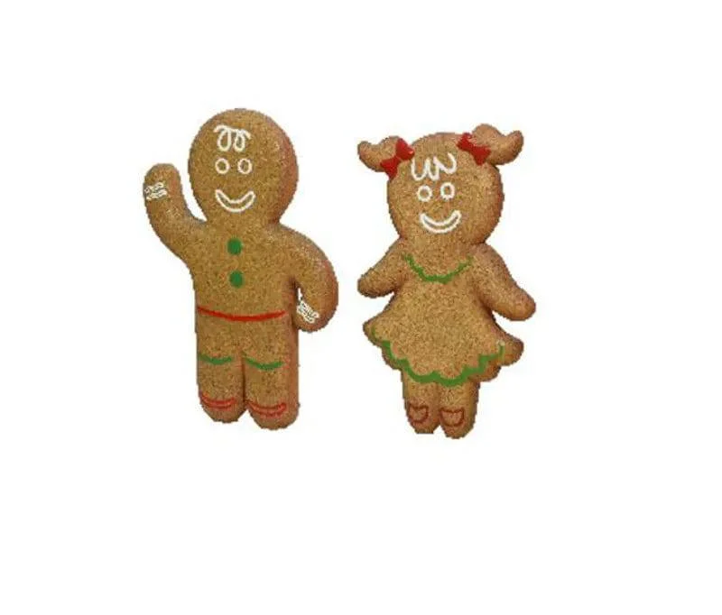 1m Polyresin Gingerbread Boy / Girl Assorted by Kaemingk