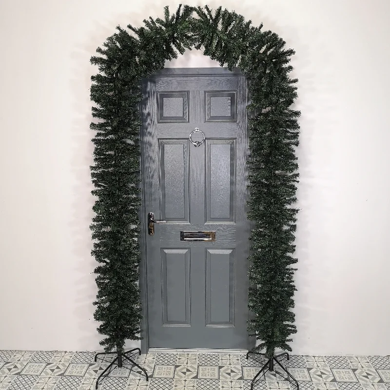 2.4m (8ft) Tall Single Door Christmas Tree Arch in Green