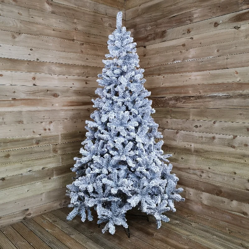 240cm (8ft) Everlands Grey Frosted Imperial Pine Christmas tree