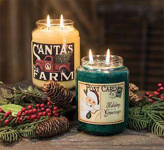 26 oz Jar Candle, Santa's Cookie Crumble, Santa's Farm