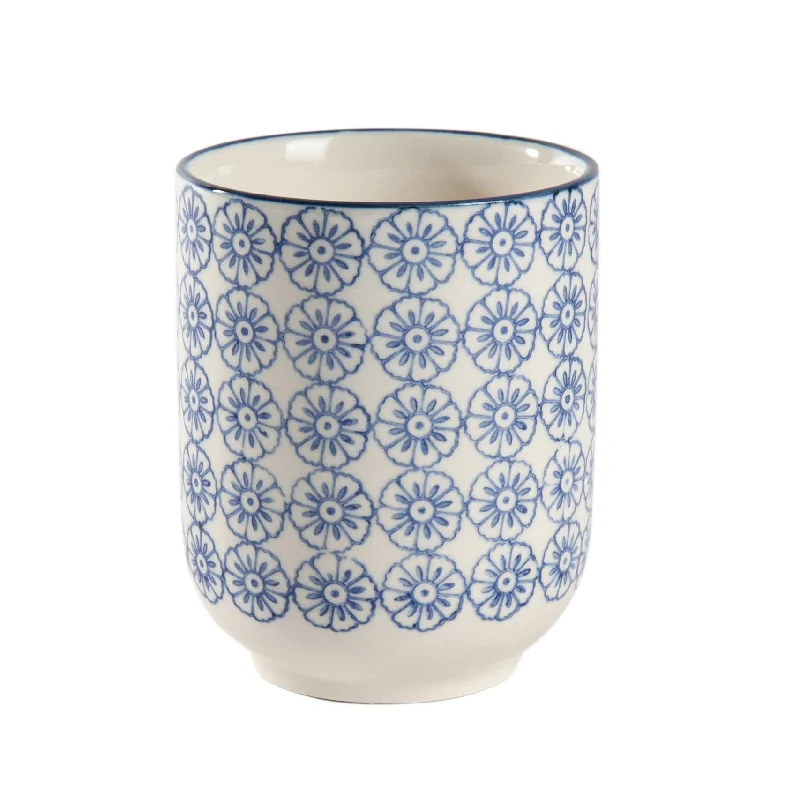 280ml Hand Printed Stoneware Tumbler - By Nicola Spring