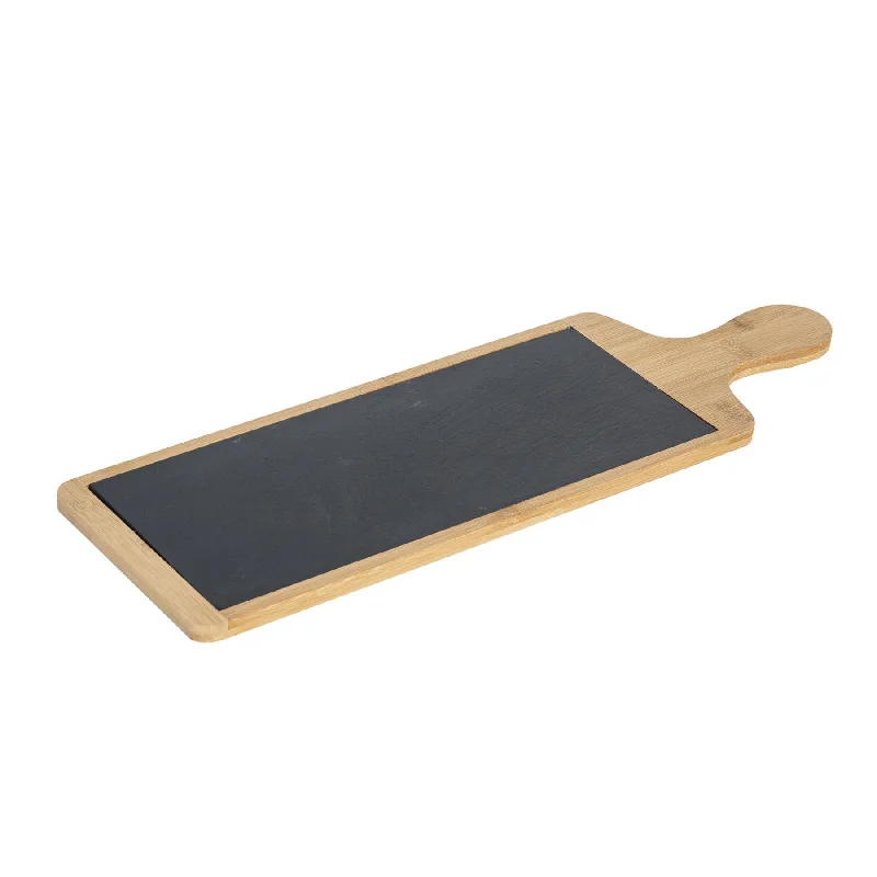 44.5cm x 14.5cm Slate Bamboo Serving Board - By Argon Tableware