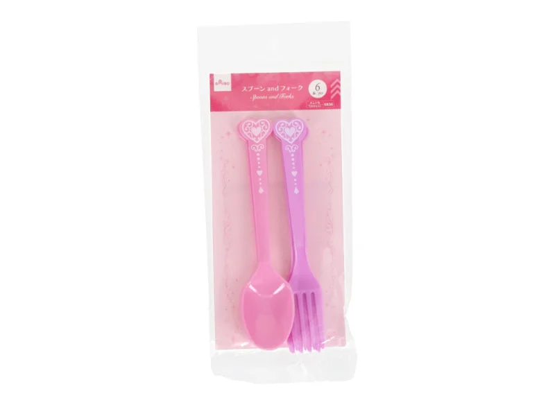 Spoons and Forks - Heart - 6pcs -