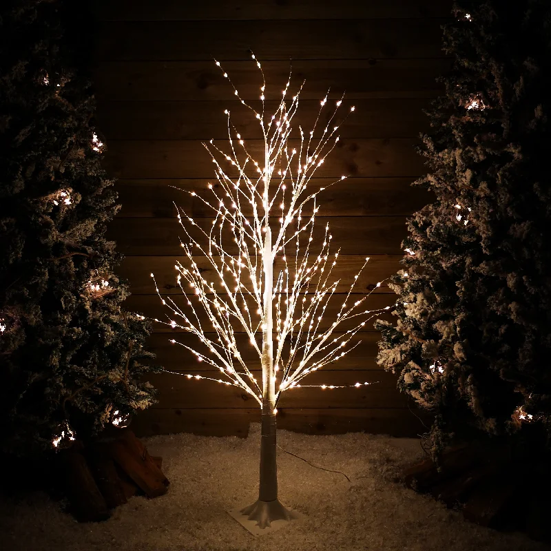 4ft (1.2m) White Modelling Micro Dot Tree with 500 Twinkling LEDs in Warm white