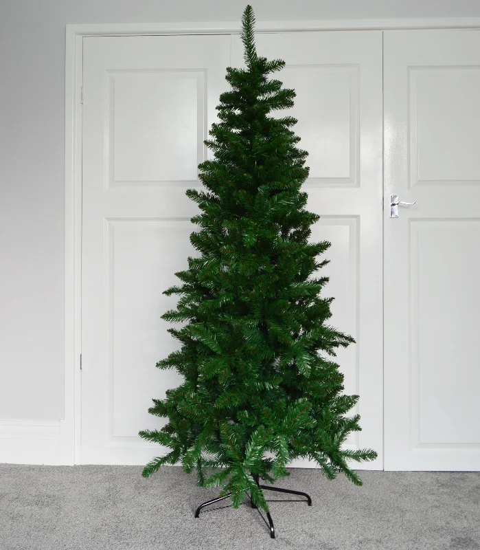 6ft (180cm) Newfoundland Slim (96cm) Pine Christmas Tree with 630 Tips