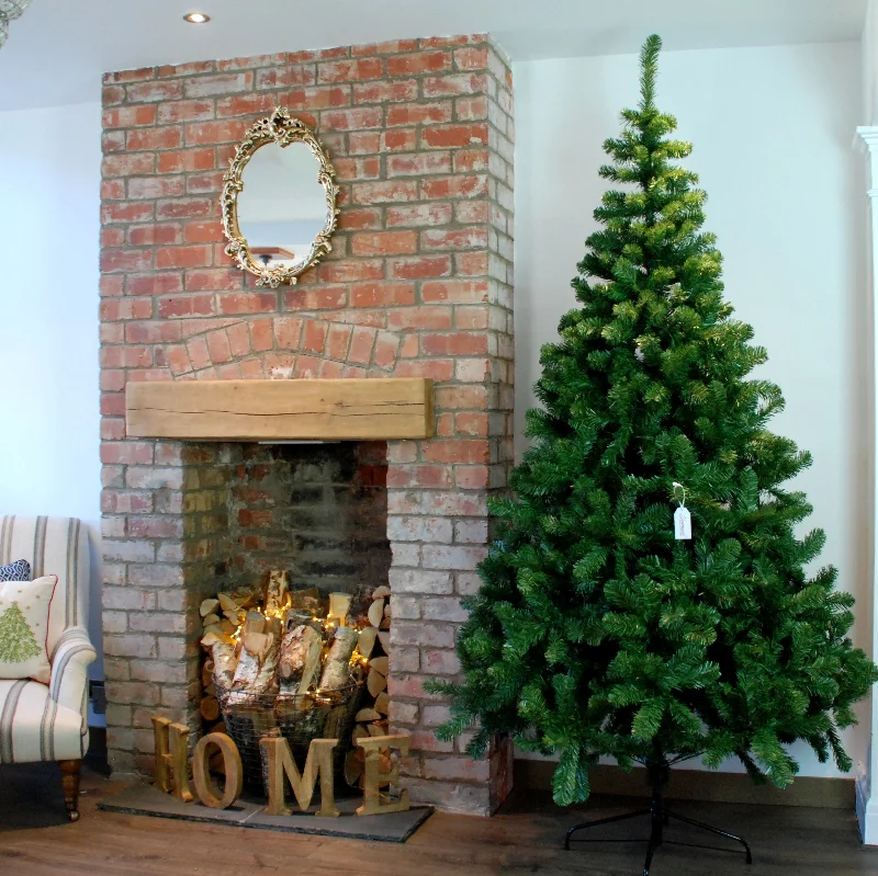 8ft (240cm) Samuel Alexander Luxury Green Christmas Tree 980 Tips 145cm Wide