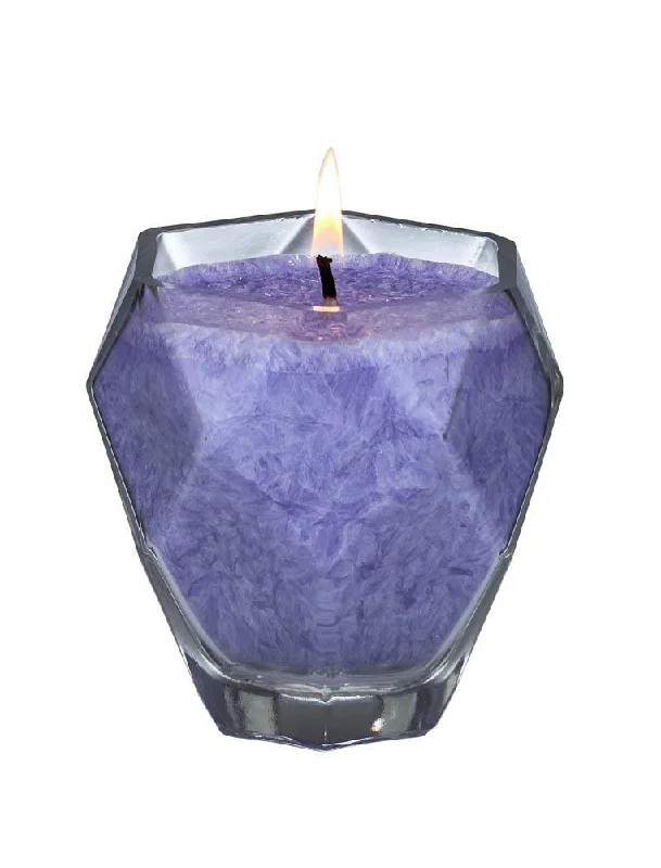 Amethyst Jewel Glass Candle