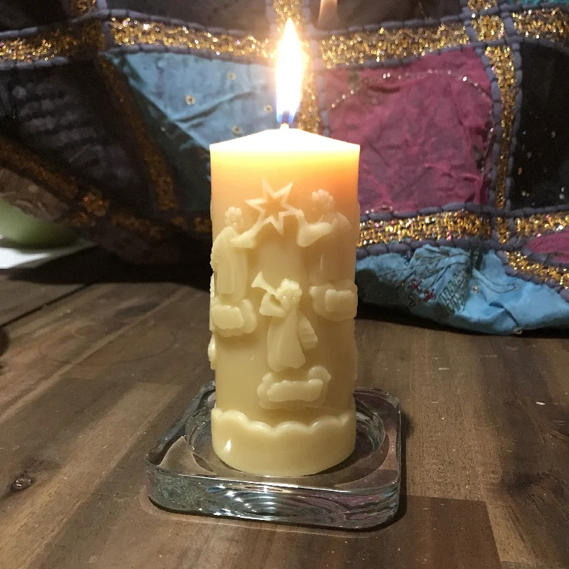 Angel Beeswax Candle