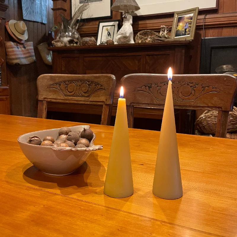 The Aspire - Cone-Shaped Beeswax Candle