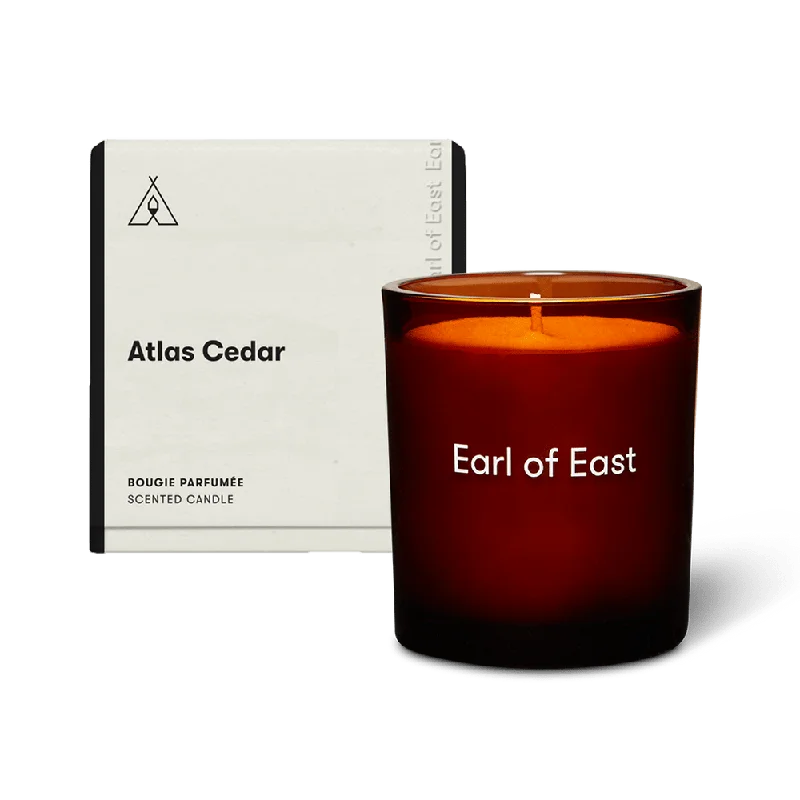 Atlas Cedar Candle | 260ml | Cedarwood, Olive Leaf, White Musk | Soy | by Earl of East