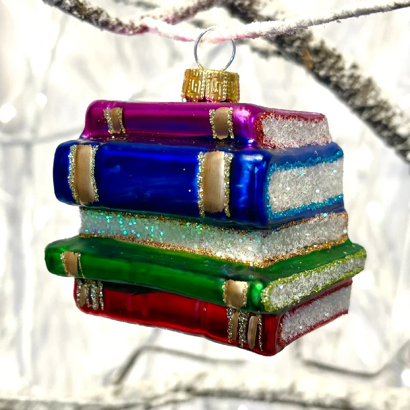 Book Stack Tree Bauble