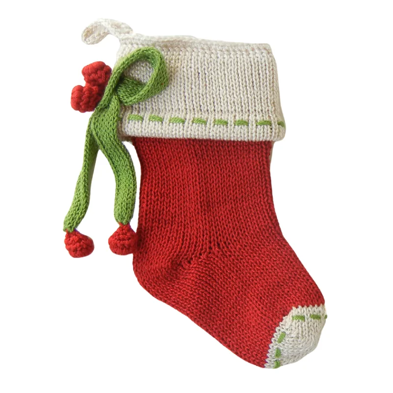 Bow Mini Stocking in Red