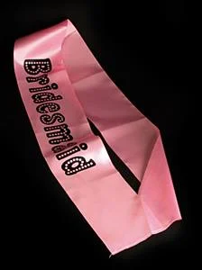 Bridesmaid Pink Sash