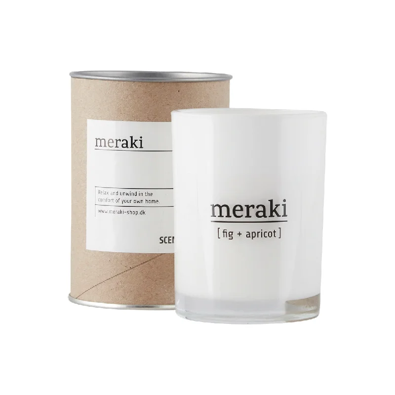 Small Candle | Fig & Apricot | 12 Hour Burn Time | by Meraki