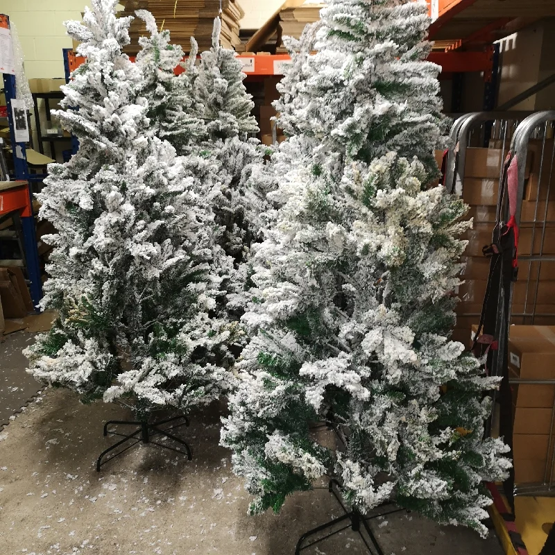 CHEAP DEAL - PREMIER 7ft Snow Valley Fir Christmas Tree SLIGHT WATER DAMAGED