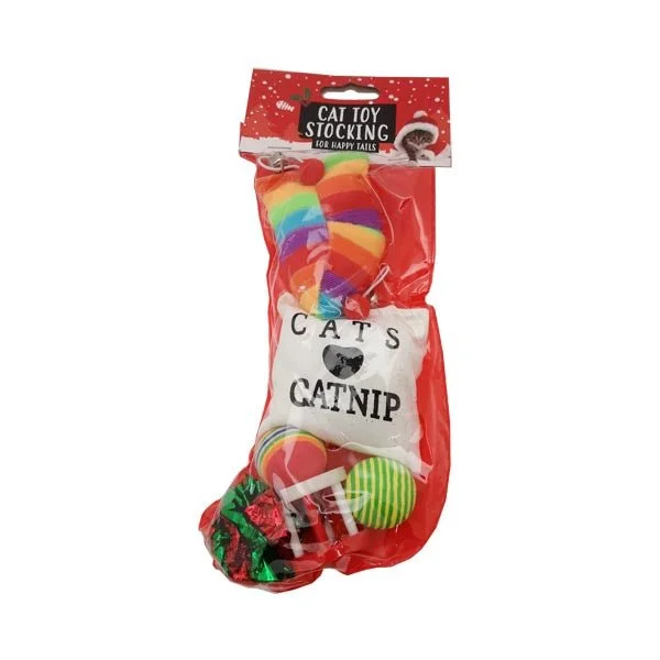 Christmas Cat Toy Stocking