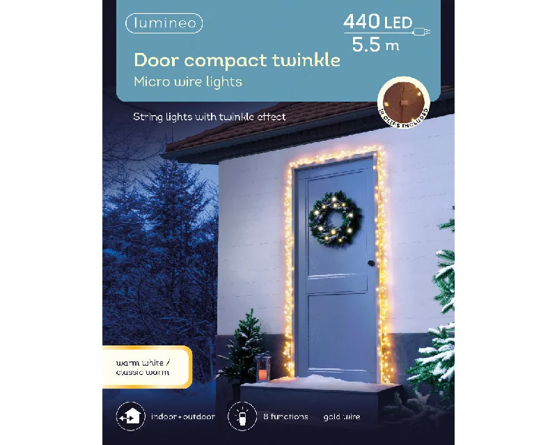 Classic Warm Micro LED Door Lights with 8 Twinkle Functions by Kaemingk