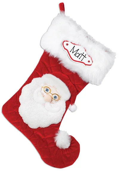 SANTA- PERSONALIZED CHRISTMAS STOCKING