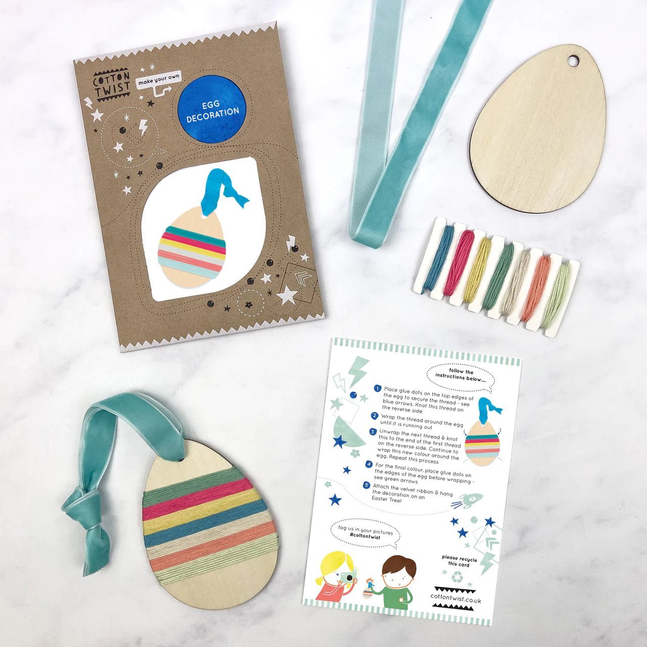 Cotton Twist: DIY Egg Decoration Craft Set