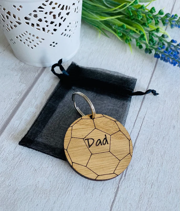 Dad Football Keyring