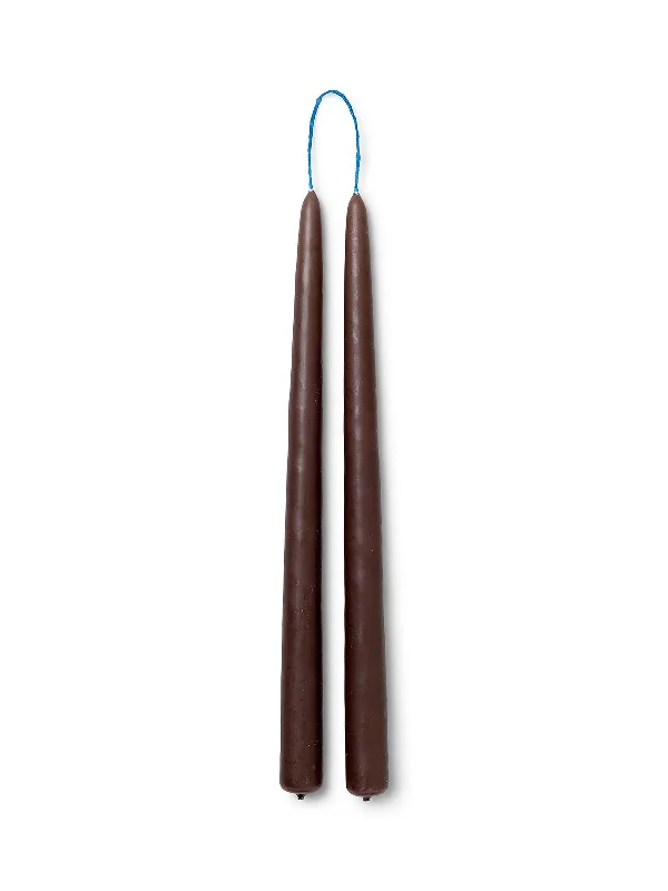 Mini Dipped Candles | Brown | Set of 8 | by ferm Living