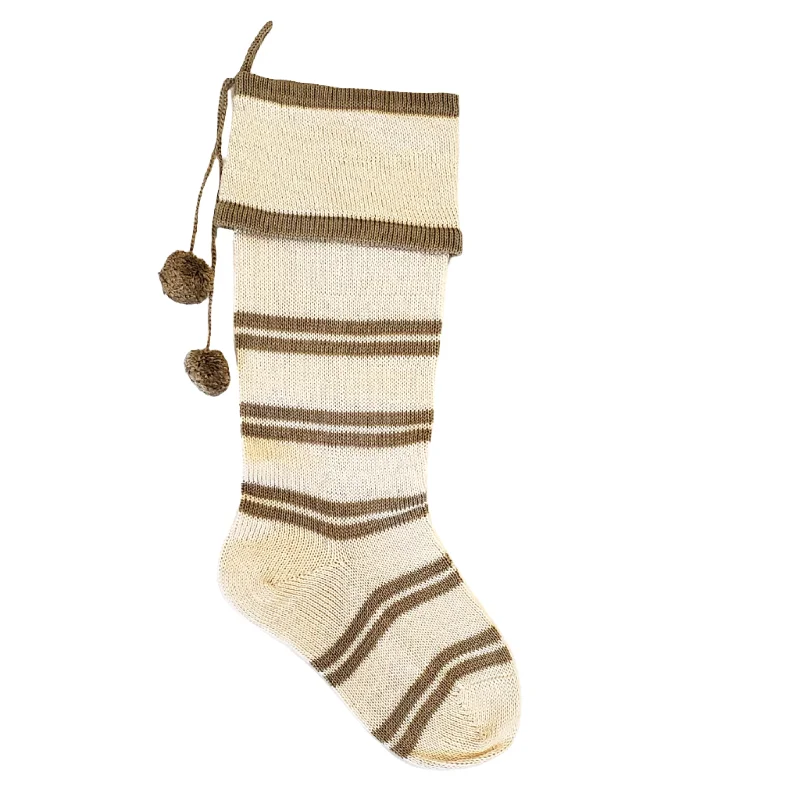 Ecru Thin Stripe Stocking