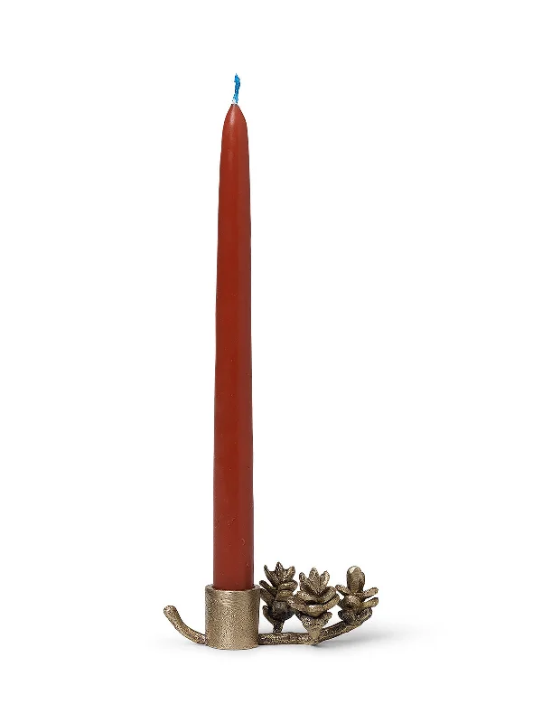 Forest Candle Holder | Brass | Fits Pencil Candle | by ferm Living