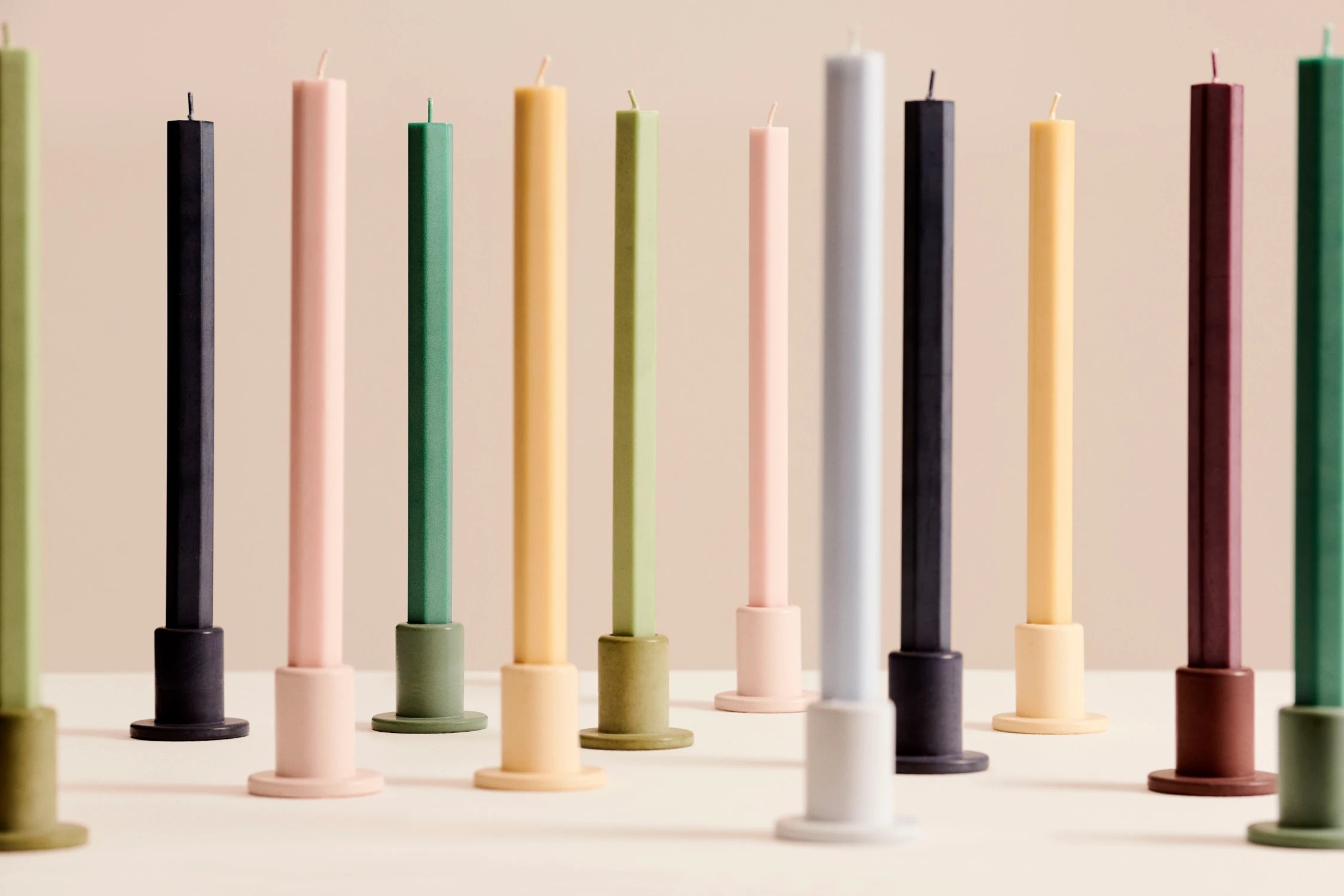 HAY Small Tube Candleholder Concrete