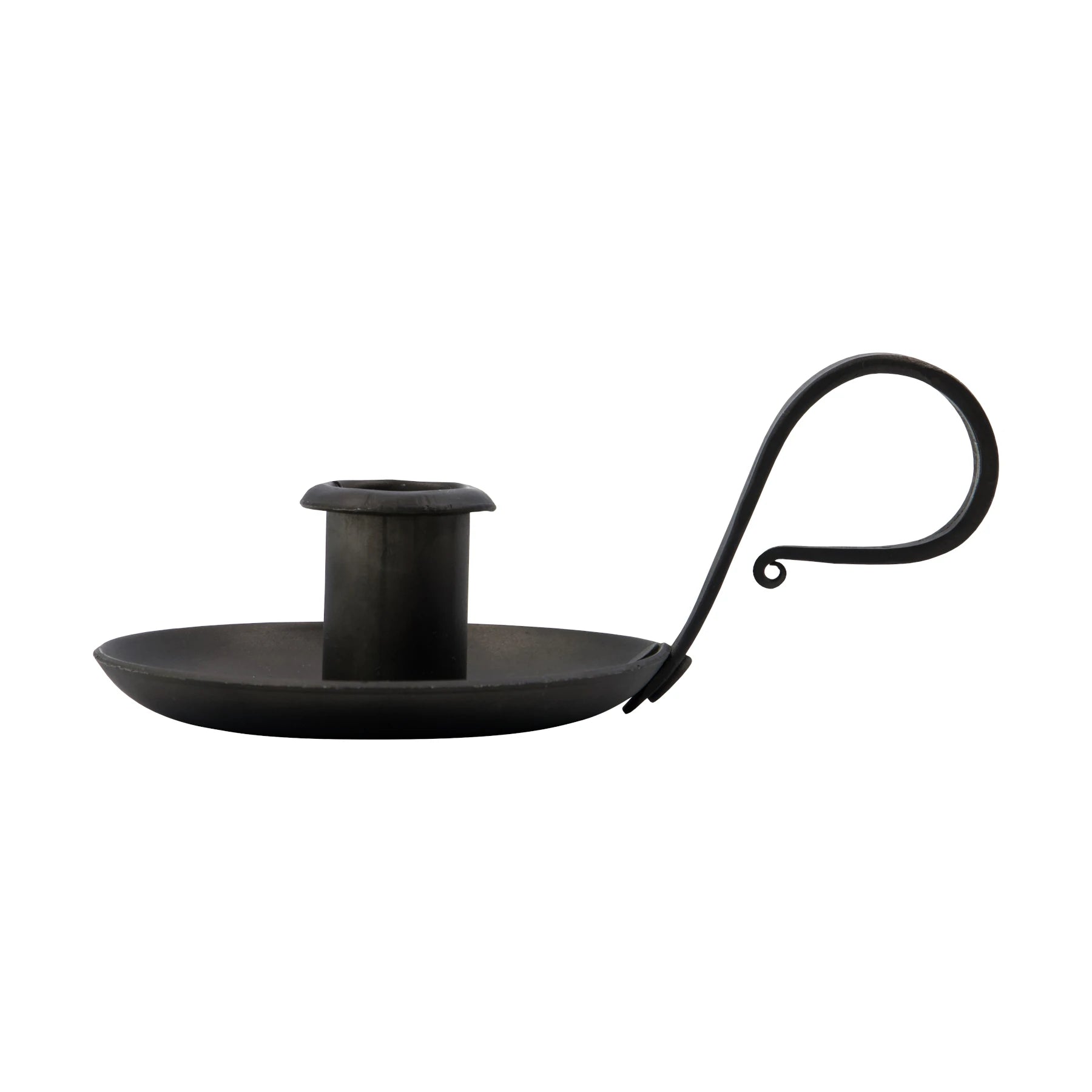 House Doctor Grab Candle Holder in Black Iron