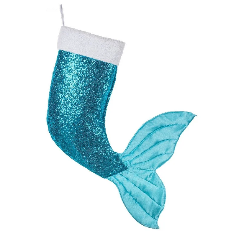 Jumbo Aqua Mermaid Christmas Stocking