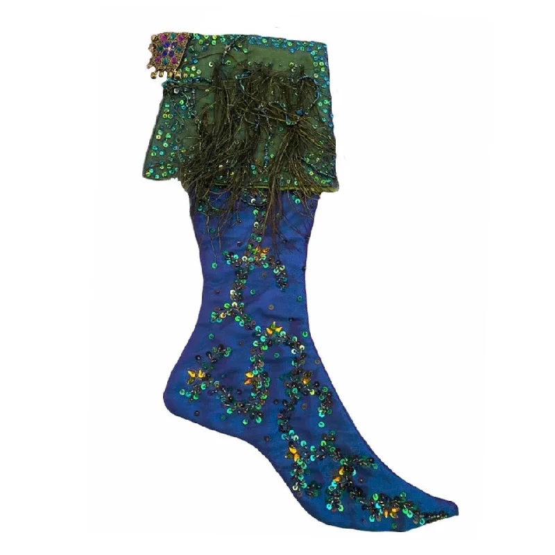 Katherine's Collection Peacock Christmas Stocking