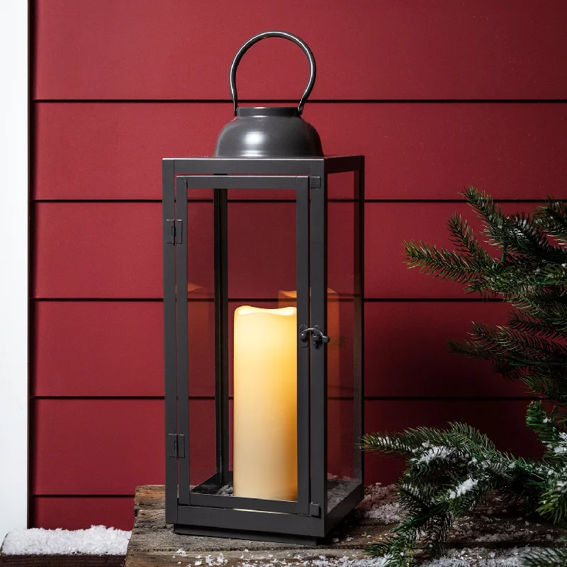 Large Slate Grey Garden Lantern