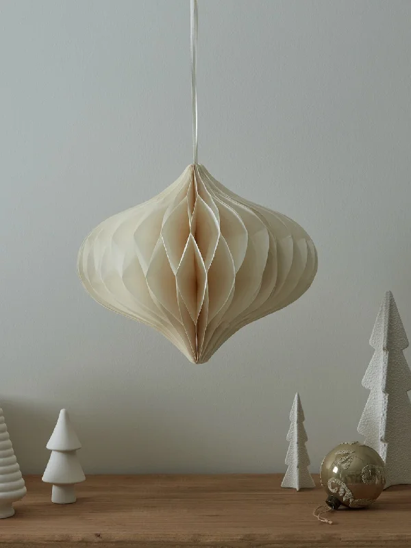 Extra Large White Onion Paper Decoration