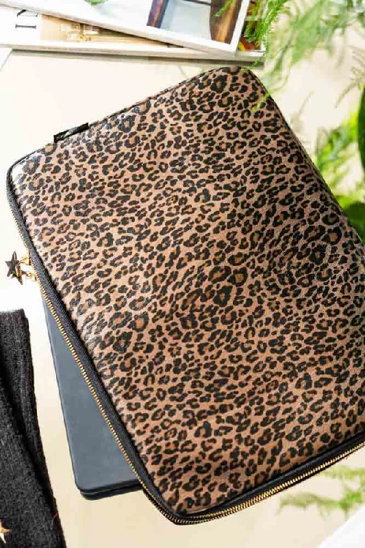 Leopard Print 15-Inch Laptop Case