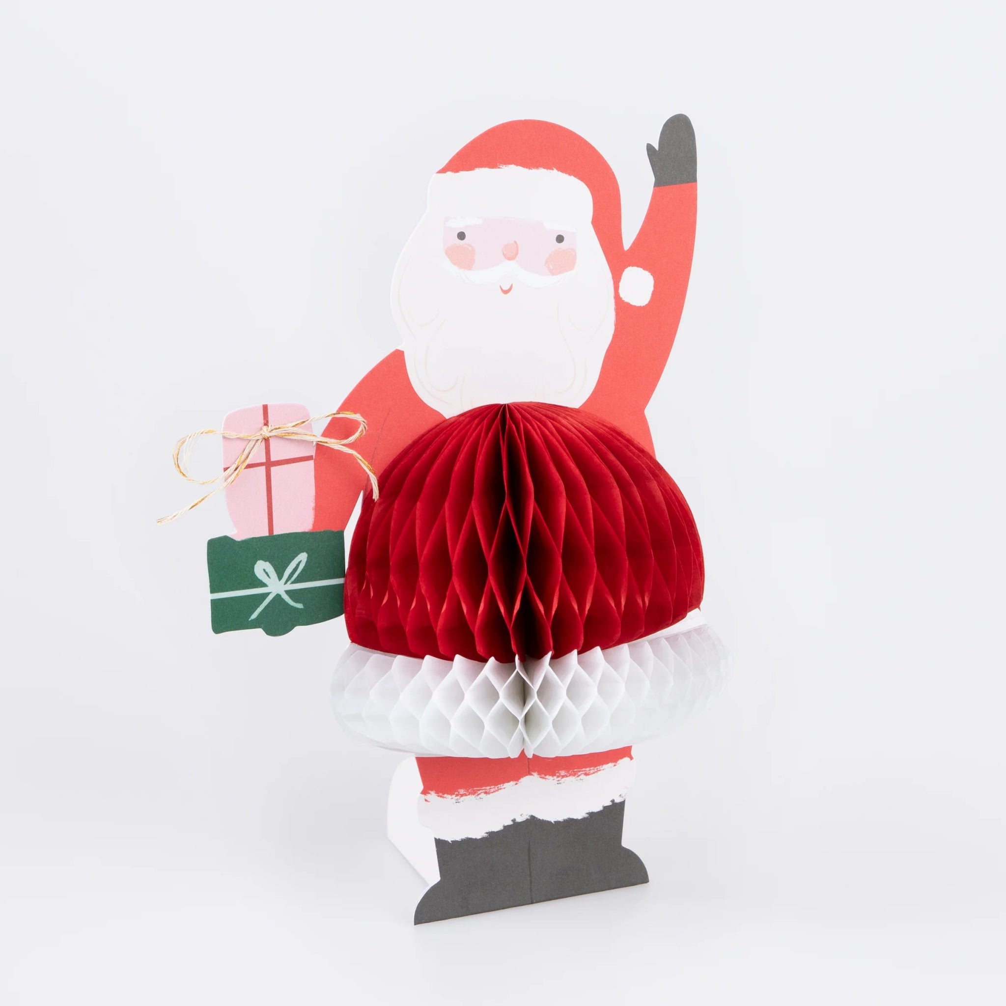 Meri Meri: Honeycomb Santa Stand Up Card