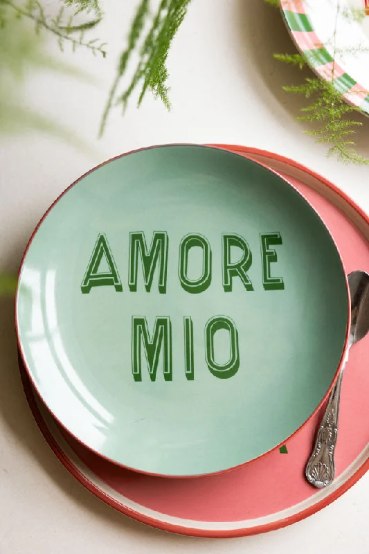 Mint Green Amore Mio Plate