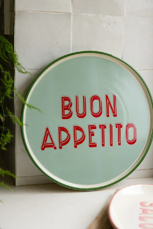 Mint Green Buon Apetito Plate