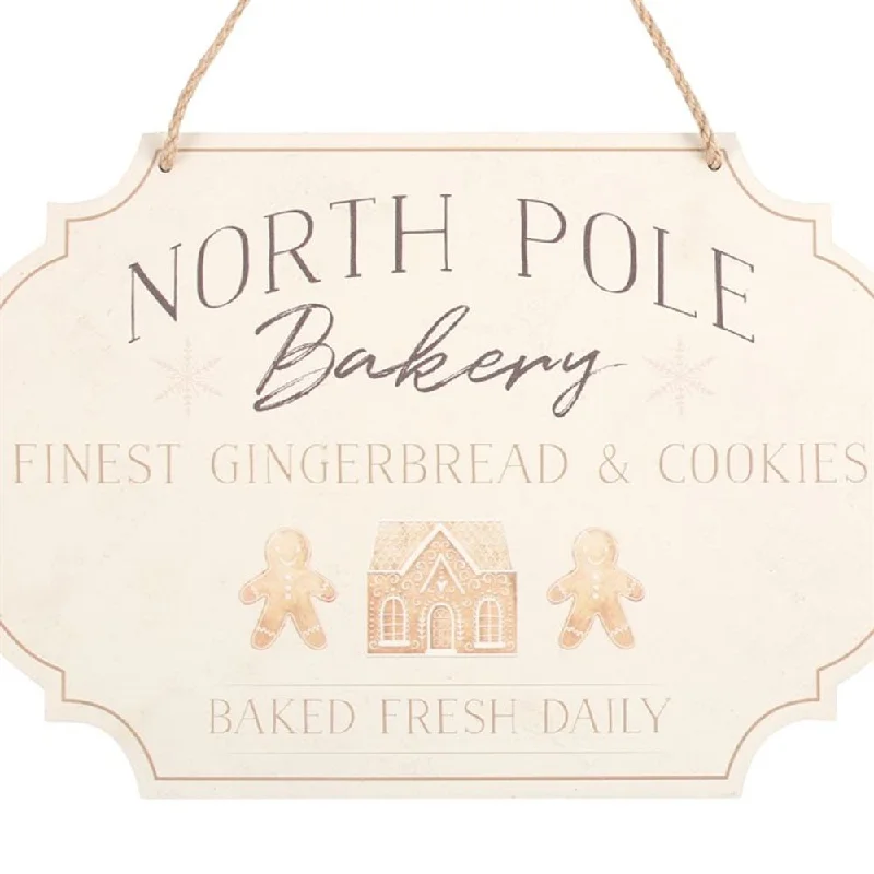 North Pole Bakery Hanging Sign