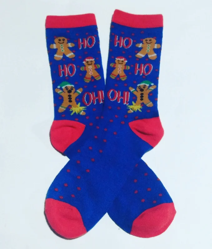 Ho Ho No Gingerbread Crew Socks