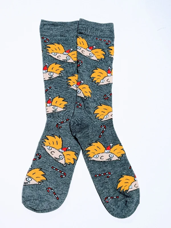 Hey Arnold Christmas Crew Socks