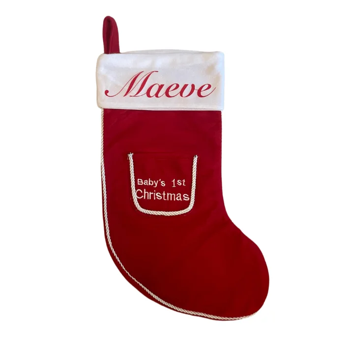 Personalised Baby's 1st Christmas Stocking