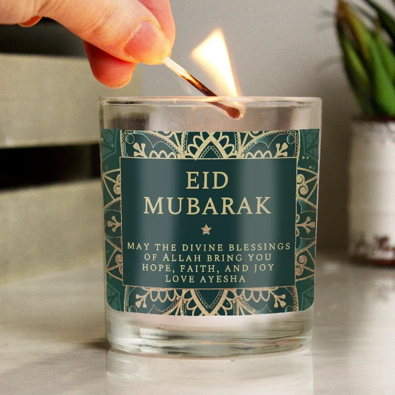 Personalised Eid Jar Wax Candle