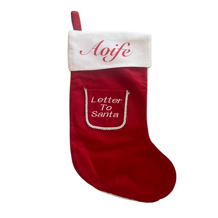 Personalised 'Letter to Santa' Stocking