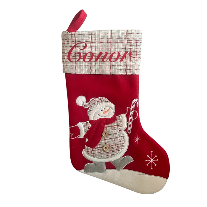 Personalised Snowman Stocking