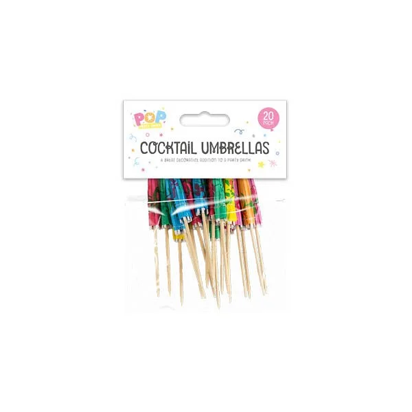 Pop Party Cocktail Umbrellas 20 Pack