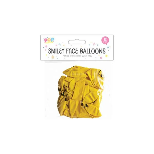 Pop Party Faves Smiley Face Balloons 18