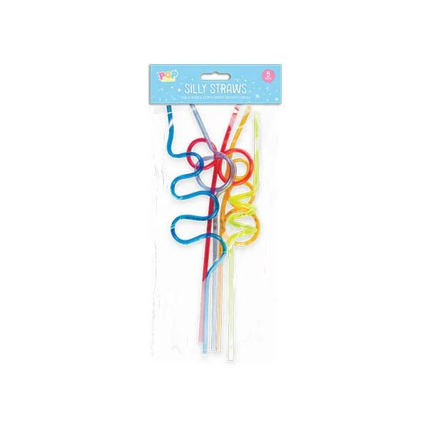 Pop Party Silly Straws 5 Pack