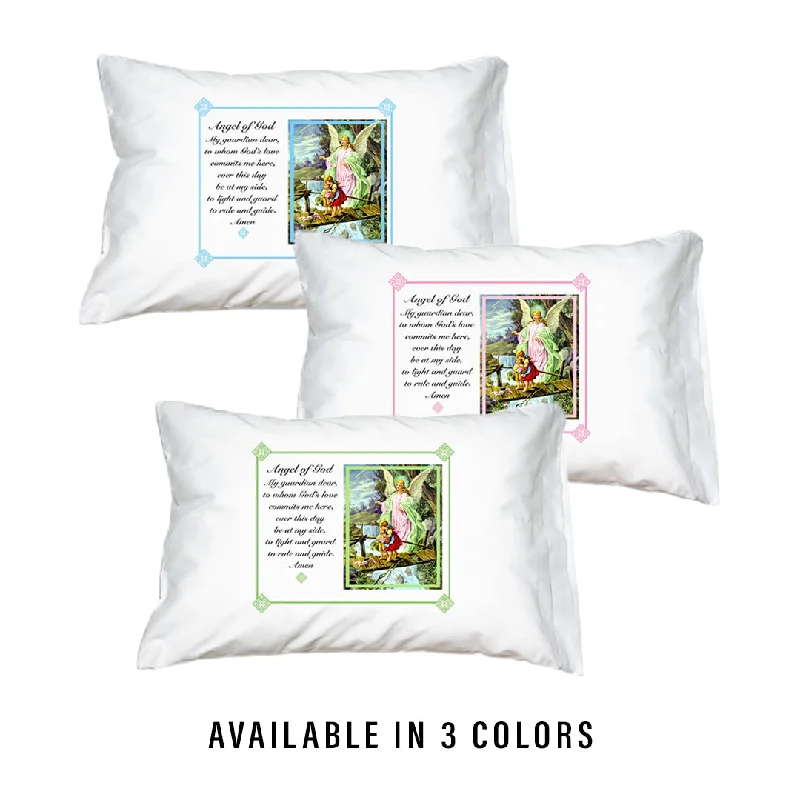 Prayer Pillowcase - Traditional Guardian Angel