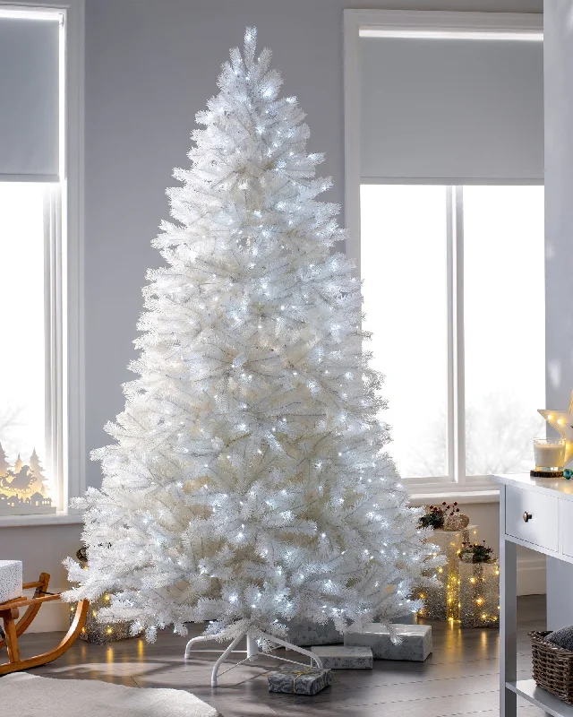 Pre-Lit Mixed Pine White Christmas Tree, 6 ft