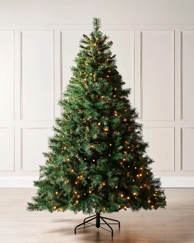 Pre-Lit Victorian Pine Christmas Tree, 5 ft